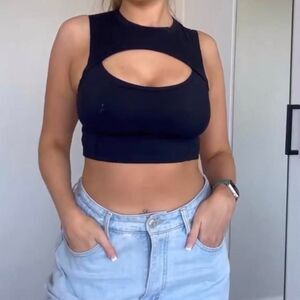 Tala Skinluxe Crop Cut Out Vest / sports bra/ crop top